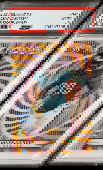 2023 Panini Illusions Mystique #14 Jalen Carter Gold PSA 9