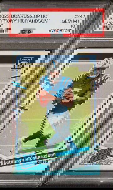 2023 Donruss Optic Rated Rookie Holo Anthony Richardson #247 PSA 10