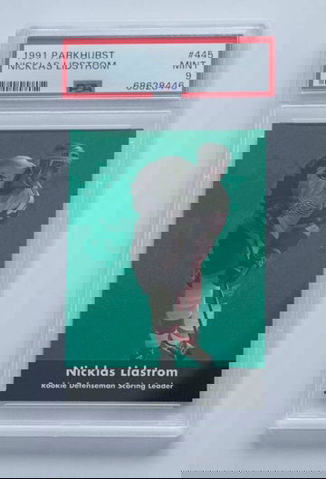 Nicklas Lidstrom 1991 Parkhurst Rookie Rc #445 PSA 9