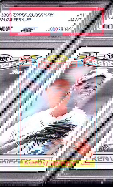 1990 Topps 11 Ken Griffey Jr. Glossy Rookie PSA 9 MINT