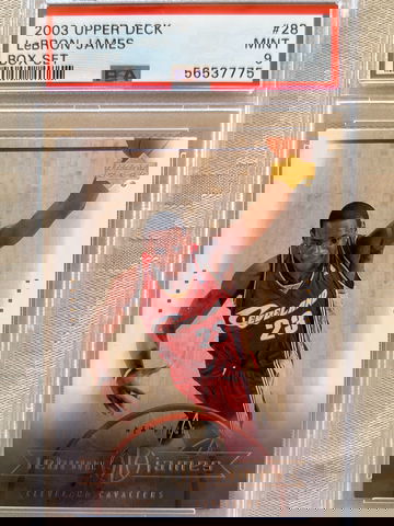 2003 LeBron James Upper Deck Box Set #28 PSA 9 Cavs Lakers