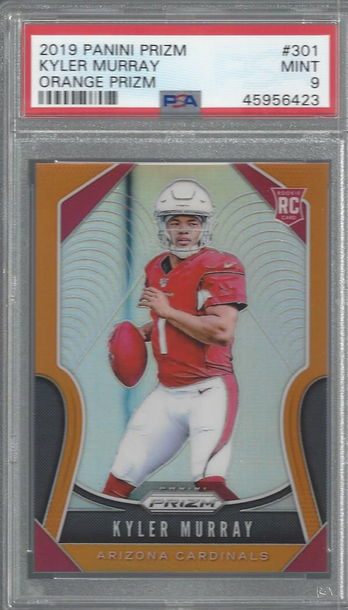 2019 Panini Prizm Kyler Murray Orange Prizm /249 PSA 9