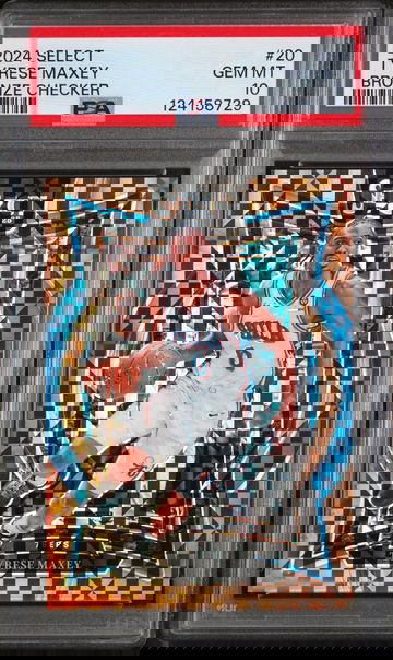 2024 Panini Select Bronze Checker Tyrese Maxey #20 /49 PSA 10