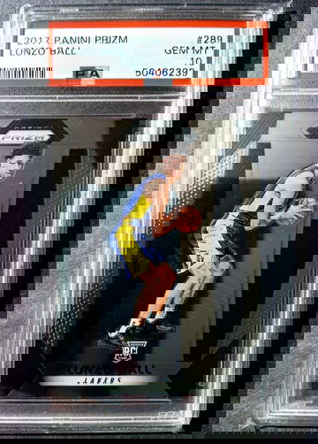 2017 Panini Prizm Lonzo Ball ROOKIE RC #289 PSA 10 GEM MINT