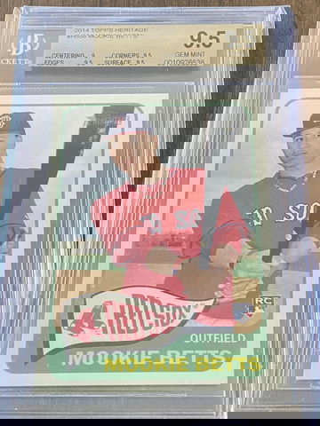 2014 Topps Heritage Mookie Betts BGS 9.5