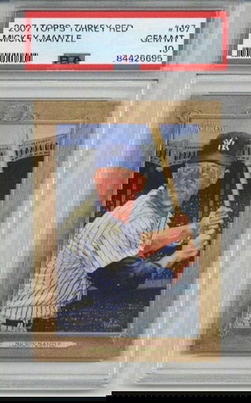 2007 TOPPS TURKEY RED #167 MICKEY MANTLE CARD NEW YORK YANKEES PSA 10 LOW POP