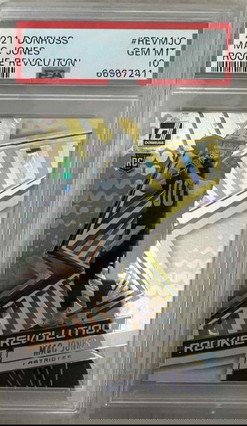 2021 Donruss Mac Jones Rookie Revolution #REVMJO PSA 10