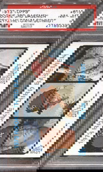 MIKE SCHMIDT 1973 TOPPS ROOKIE PSA 8