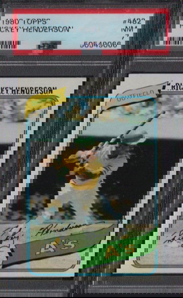 1980 Topps Rickey Henderson PSA 7 NM 