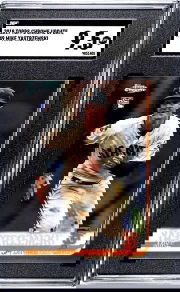 2019 TOPPS MIKE YASTRZEMSKI CHROME UPDATE #49 Rookie RC SGC 9.5
