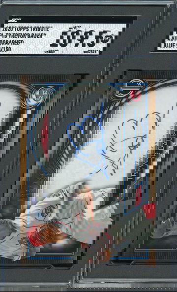 2020 TOPPS TRIBUTE TA-TB TREVOR BAUER REDS DODGERS AUTOGRAPHED BLUE 94/150 POP1!