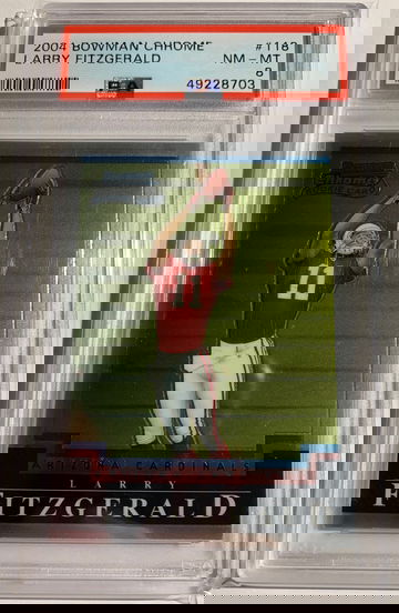 2004 Bowman Chrome Larry Fitzgerald rookie PSA 8