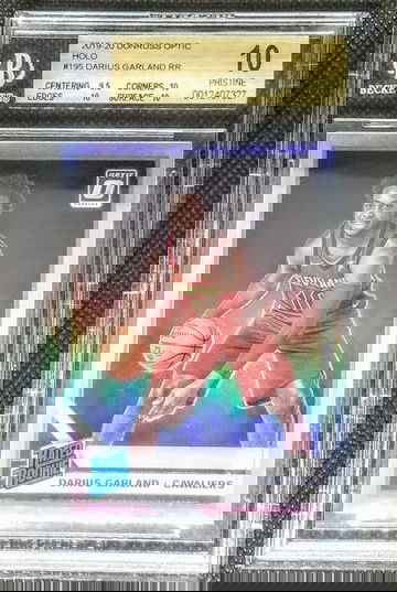 Darius Garland 2019-20 Donruss Optic Holo RC Rookie # 195 Graded BGS 10 Prisitne POP 1 The Highest Graded