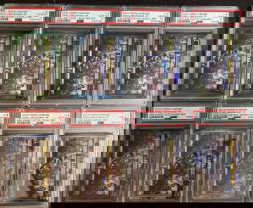 (8) 2015 Odell Beckham “One Hand Catch” Refractor PSA 10 Lot