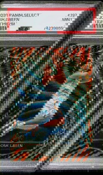 2020-21 Select Josh Green Tiger Stripe Prizm SSP Premier Rookie #192 PSA 9 Pop 1