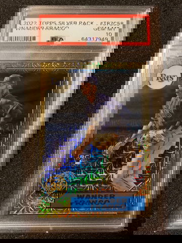 Wander Franco 2022 Topps T87C58 Silver Pack Chrome Mojo 1987 RC PSA 10