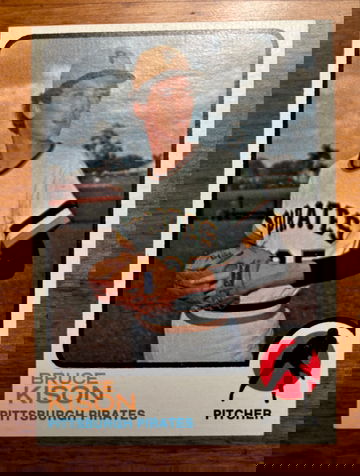 1973 TOPPS BRUCE KISON #141, NM-MT, HIGH GRADE