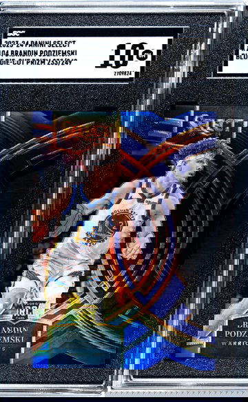 2023 Select #104 Brandin Podziemski Blue Die-Cut Prizm /249 SGC 10