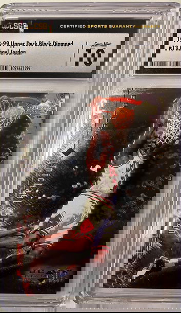 Michael Jordan 1998 UD Black Diamond #13 CSG 10