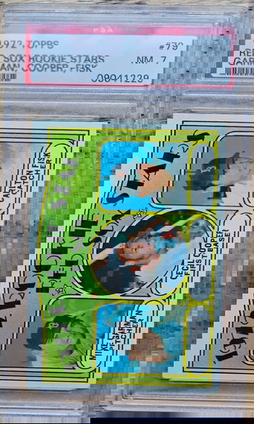 1972 Topps Carlton Fisk PSA 7