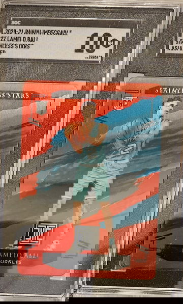 2020-21 Panini Impeccable Stainless Stars Asia Red Lamelo Ball Rookie RC SGC 10 POP 1 SSP