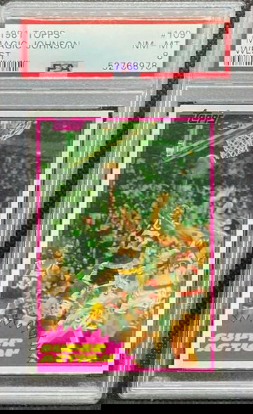 1981 Topps Magic Johnson #21 PSA 8