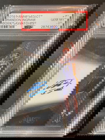 2016-17 Panini Select Rookie Autograph RC Auto Brandon Ingram /299 PSA 10