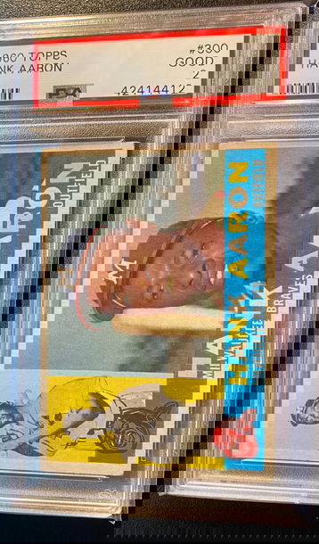 1960 Topps Hank Aaron PSA 2