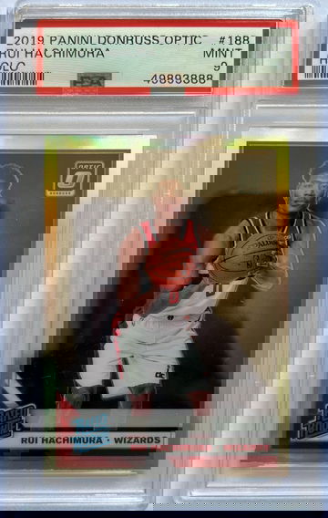 2019 Panini Donruss Optic Rui Hachimura Holo PSA 9