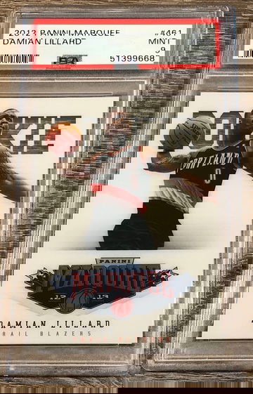 DAMIAN LILLARD 2012-13 Panini MARQUEE ACETATE #461 RC PSA 9 MINT POP 56