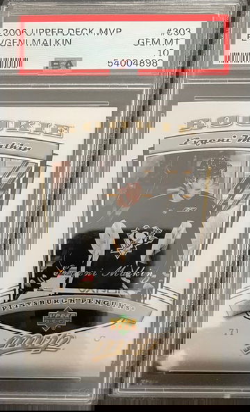 2006 Upper Deck MVP Evgeni Malkin RC PSA 10