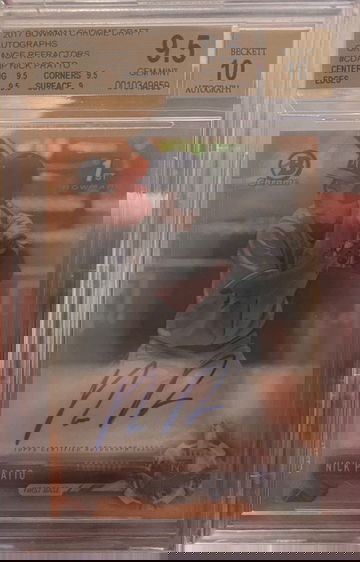 2017 Bowman Draft Nick Pratto auto /25 