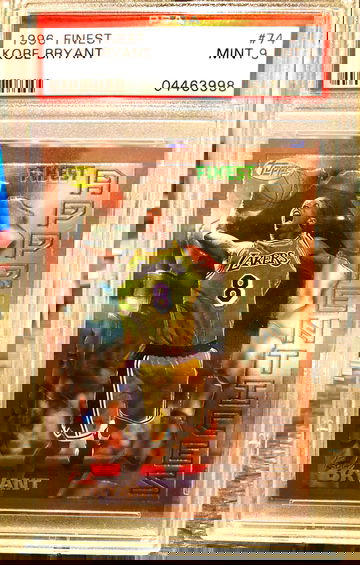 1996 Topps Finest Kobe Bryant RC Rookie PSA 9 Mint