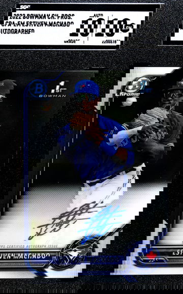 2022 Bowman Chrome Estiven Machado 1st Auto CPA-EM