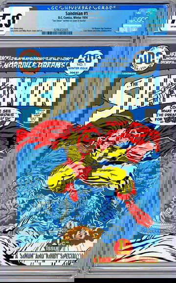 SANDMAN #1 CGC 7.0 *SIGNED BY JOE SIMON 1913-2011* CAPTAIN AMERICA CREATOR 1974