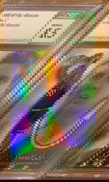 Dirk Nowitzki 1998 Showcase RC row 3 #16 CSG 8.5