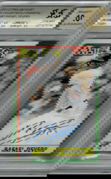 2018 TOPPS ARCHIVES FAN FAVORITES RAFAEL DEVERS AUTO AUTOGRAPH BGS 9.5 RC