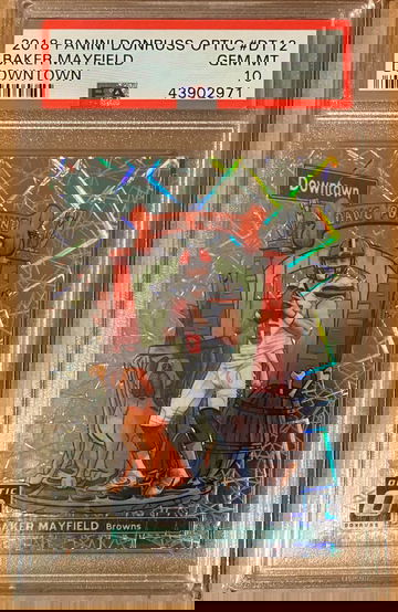 2018 Optic Baker Mayfield Downtown Rookie PSA 10