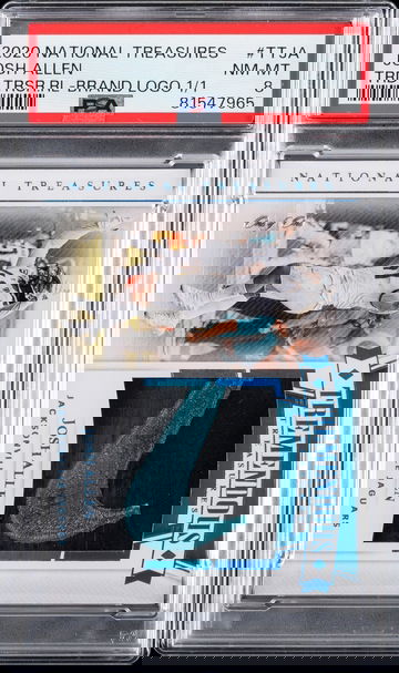 2020 Panini National Treasures Josh Allen Brand Logo Swoosh