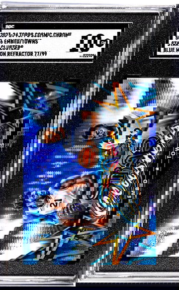 2023-24 Topps Cosmic Chrome #SC-6 Embiid/Towns Star Clusters Blue Moon Refractor /99 SGC 10