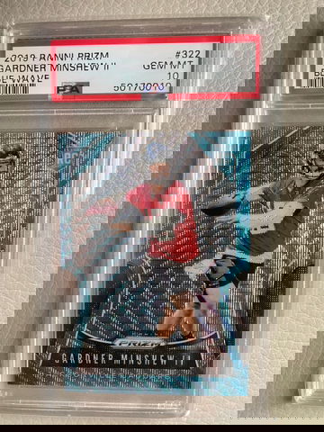 2019 Prizm Gardner Minshew POP 21 Blue Wave Refractor 198/199 RC Rookie Card