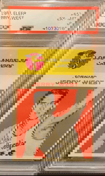 1961 Fleer Jerry West Rookie RC PSA 6