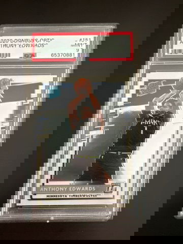 2020 Anthony Edwards Donruss Optic PSA 9 Rookie