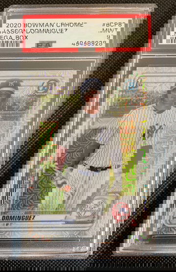 2020 Bowman Chrome Jasson Dominguez Mojo Refractor PSA 9