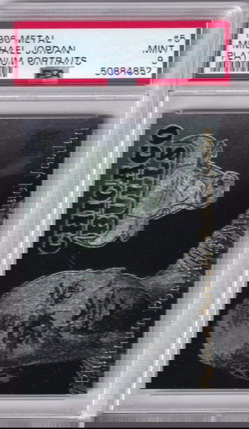 1996 Fleer Platinum Portraits Michael Jordan PSA 9