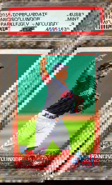 Francisco Lindor 2015 Topps Update #US82 No Logo PSA 9