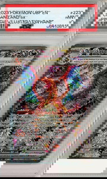 2023 POKEMON OBF EN-OBSIDIAN FLAMES CHARIZARD EX #223 SIR PSA 9 MINT
