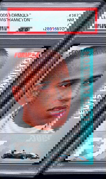 2005 FORMULE #167 LEWIS HAMILTON ROOKIE RC PSA 7