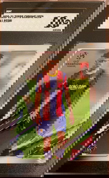 2020-21 Topps Chrome UEFA Pedri SGC 10