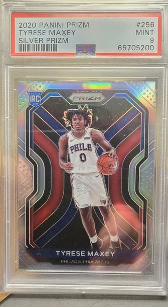 2020 Prizm Silver Tyrese Maxey PSA 9